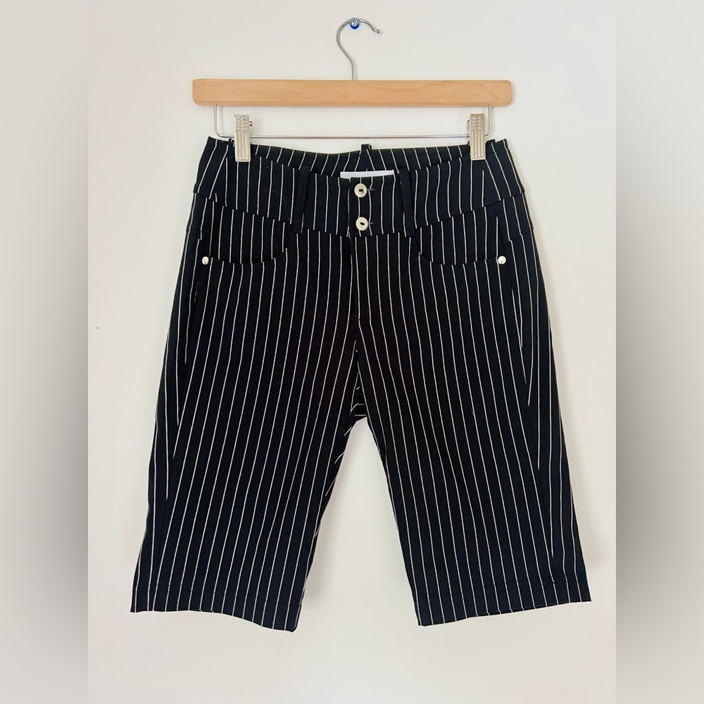 Brenda Beddome | Pinstripe Bermuda Shorts